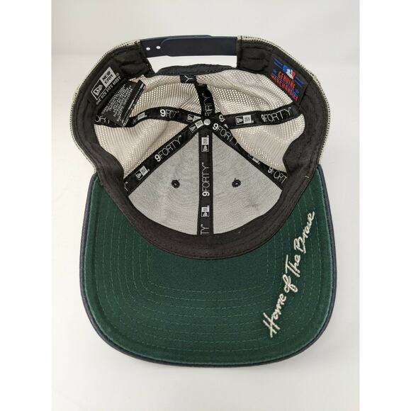 New Era 9Forty MLB Red Sox Patriotic Hat Snapback Meshback OSFM Black & White - Picture 8 of 11